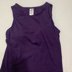 Lands' End Purple Tankini Top Swimwear